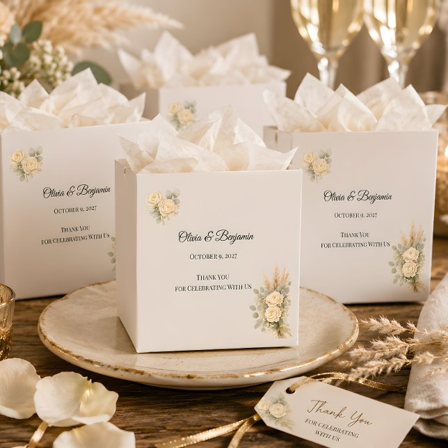 Luxury Rustic Wedding  Favor Boxes (Part of the luxury rustic wedding theme collection, favor box)
