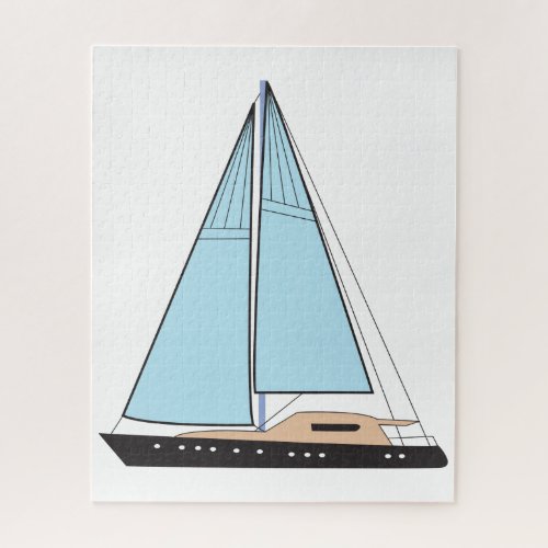 Luxury Sailing Yacht Boat Jigsaw Puzzle