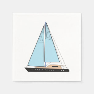 Luxury Sailing Yacht Boat Napkins
