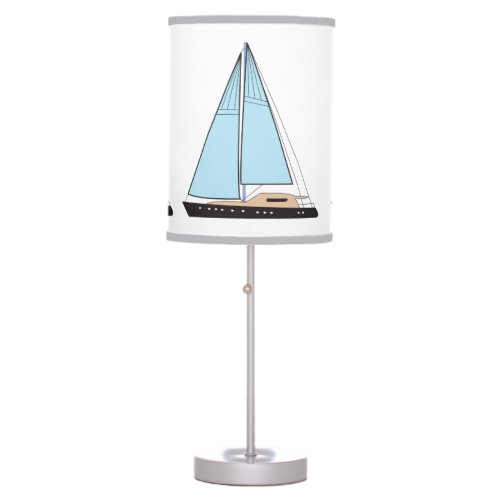 Luxury Sailing Yacht Boat Table Lamp