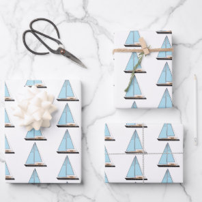 Luxury Sailing Yacht Boat Wrapping Paper Sheets