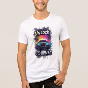 🔥 Luxury Sedan Graffiti Elegance Speed Art Tri-Blend Shirt