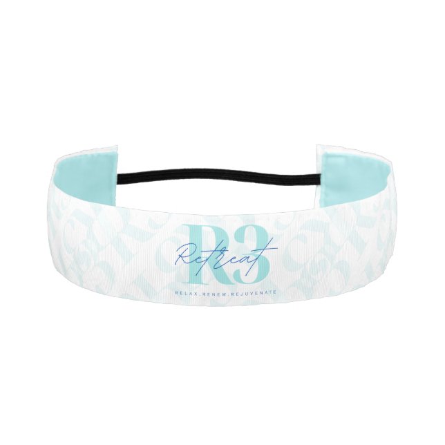 Luxury Self Care Wellness Retreat Marathon Athletic Headband (Front)