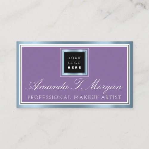 Luxury Services Wedding Event Production Blue VIP Business Card