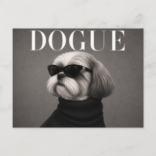 Luxury Shih Tzu Dog Portrait Postcard