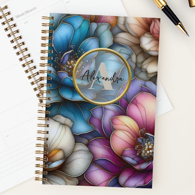 Luxury Shimmering Gold Outlines Opulent Blooms Planner (Creator Uploaded)