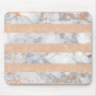 Luxury Shiny Glitter Stripes Ombre Marble Mouse Pad