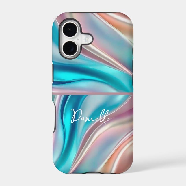 Luxury Silk Monogram Case-Mate iPhone Case (Back)