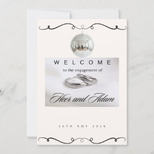 Luxury Silver & Diamond Wedding Invitation