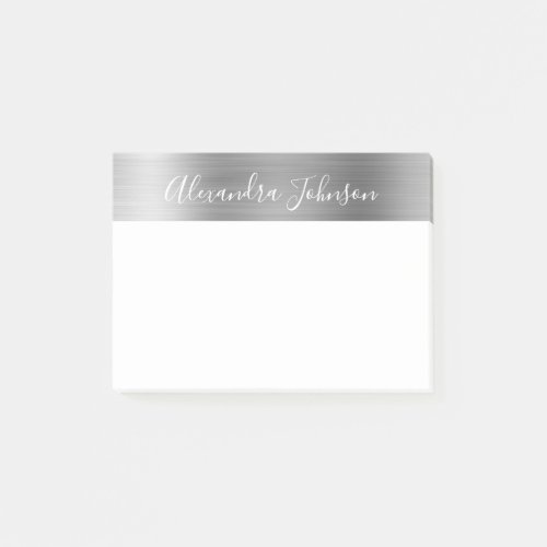 Luxury Silver Foil Professional Business Post_it Notes