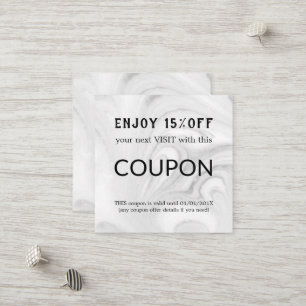 Luxury Silver Glitter Salon Supplies Discount Card