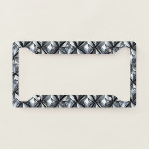 Luxury Silver License Plate Frame