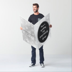 Luxury Silver Sparkly 21st Birthday Card