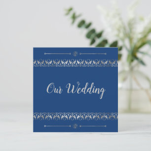 Luxury Silver Wedding Invitation