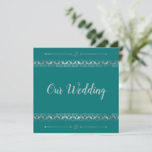Luxury Silver Wedding Invitation