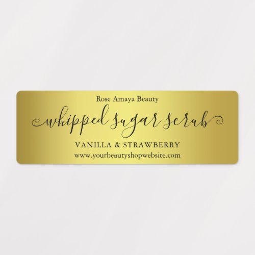 Luxury Simple Gold Gradient Labels