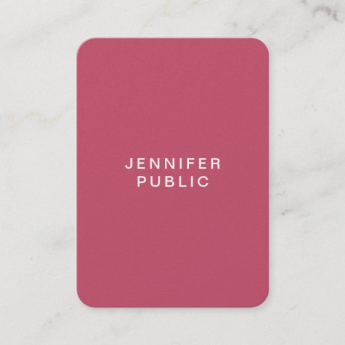Luxury Simple Template Trend Colors Premium Pearl Business Card
