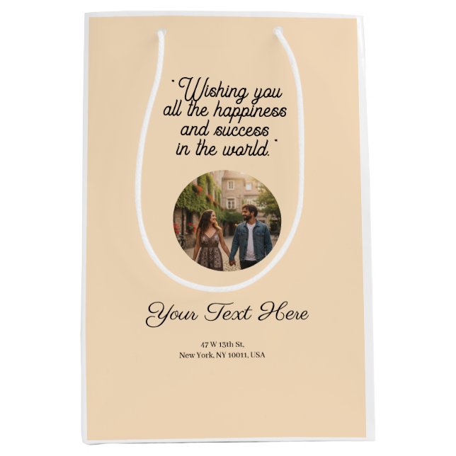 Luxury Single Color Gift Bag - Versatile & Stylish (Front)