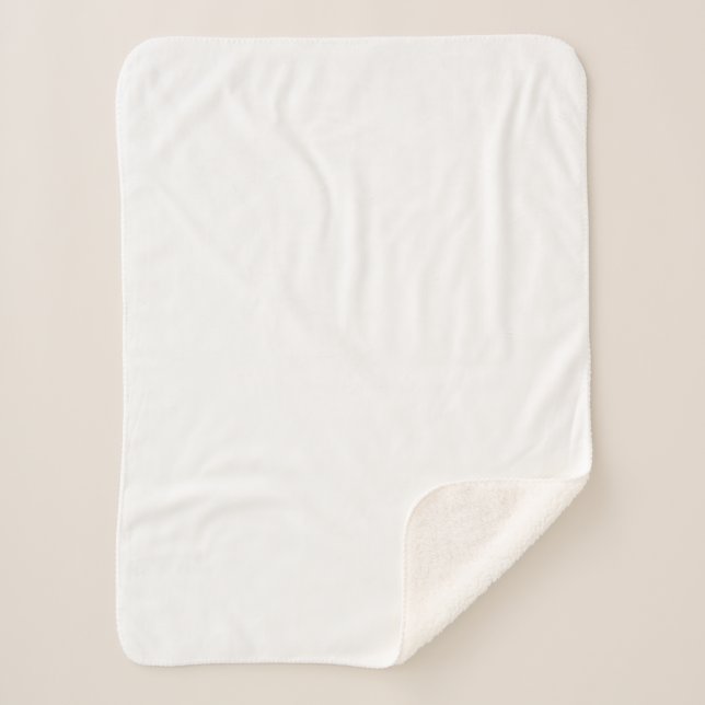 Luxury Small Sherpa Blanket 30x40 Plush Soft (Front)