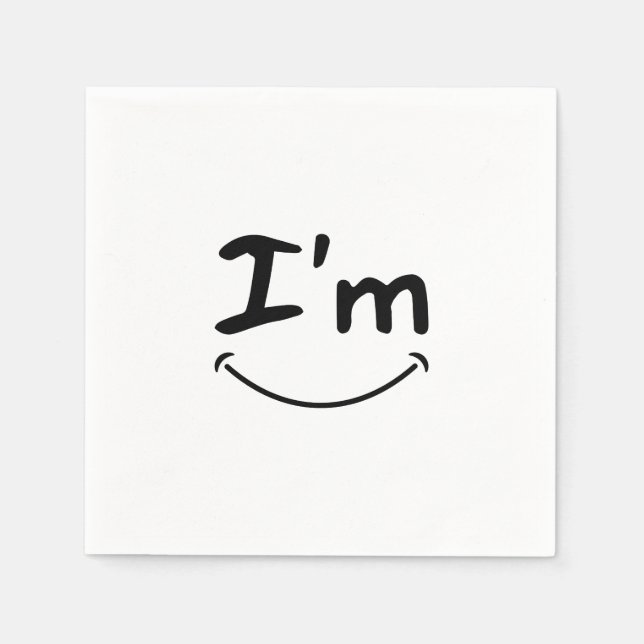 luxury smile paper napkin (Front)