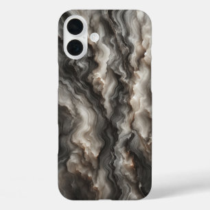 Luxury Smoky Black Agate Phone Case Dramatic 