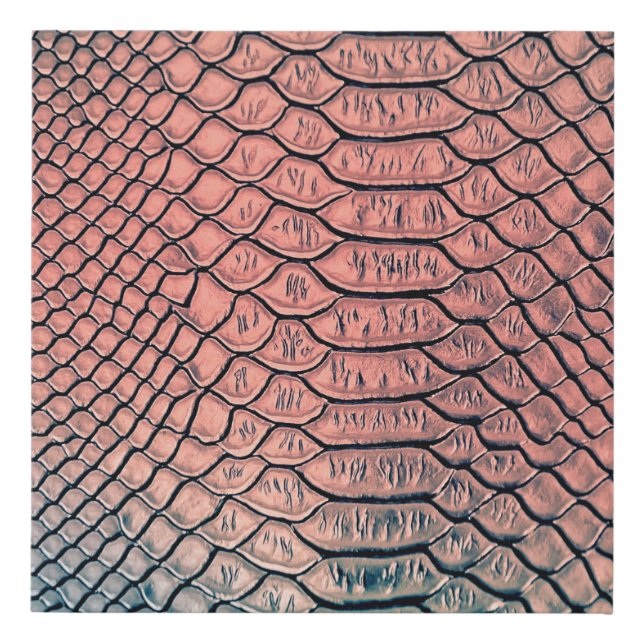 Luxury snake skin texture backgroundtexture,leathe faux canvas print (Front)