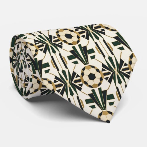 Luxury Soccer | Art Deco Pattern Neck Tie