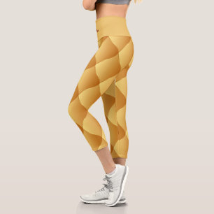 Luxury Soft Gold Capri Leggings