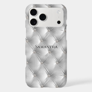 Luxury Soft Grey Faux Velvet  iPhone 17 Pro Max Case