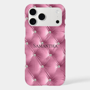 Luxury Soft Pink Faux Velvet iPhone 17 Pro Max Case