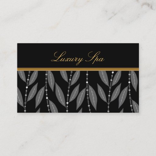 Customizable Luxury Spa Business Card