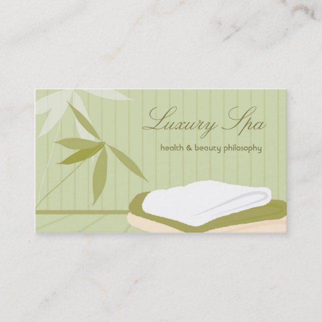 Luxury Spa Business Card (Front)