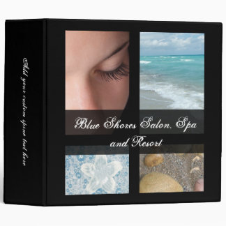 Luxury Spa Resort Theme 3 Ring Binder