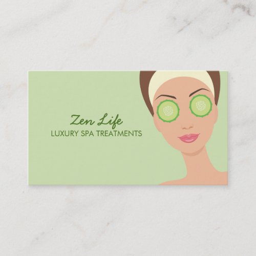 Luxury Spa Treatments Business Card
