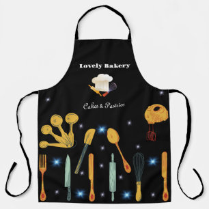 Luxury Sparkle Baking Cooking Utensil Bakery Apron