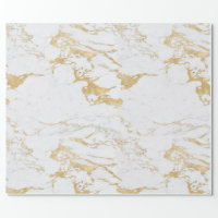 Pink Blue Pastel Gold Marble Metallic Wrapping Paper, Zazzle