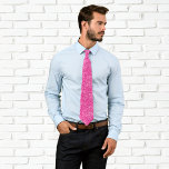 Luxury Sparkly Hot Pink Glitter Neck Tie at Zazzle