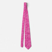 Luxury Sparkly Hot Pink Glitter Neck Tie (Back)