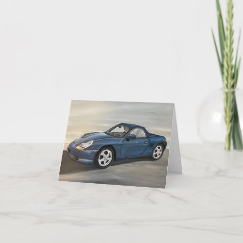 Luxury Sports Car Painting Greeting Card