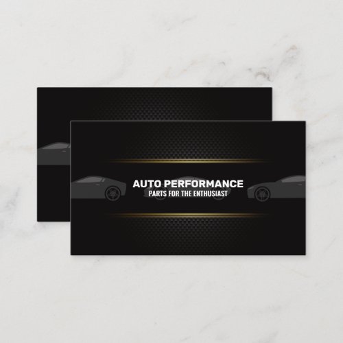 Luxury Sports Cars  Carbon Fiber Business Card