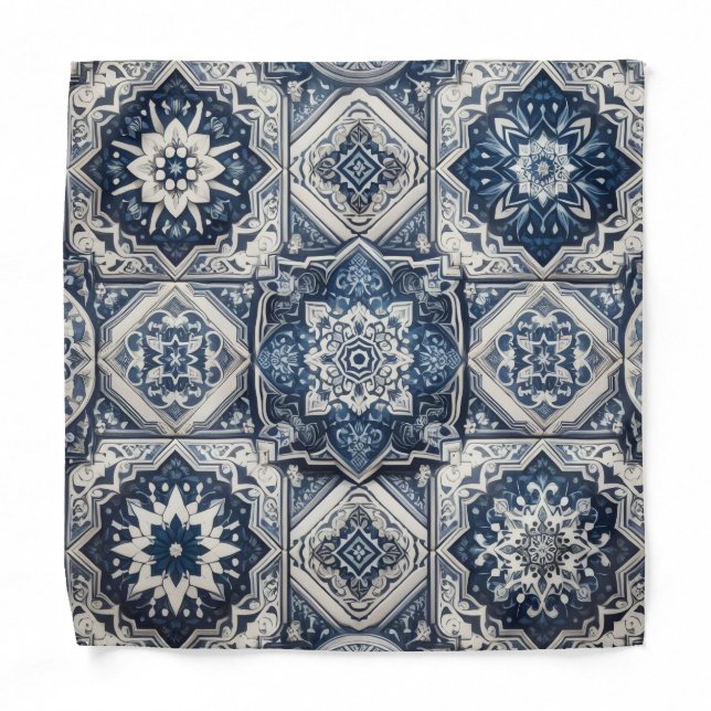 Luxury Statement Moroccan Pocket Square Bandana (Front)