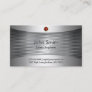 Luxury Steel Safety Engineer Business Card