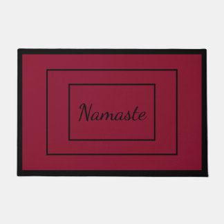 Luxury Sticky Door Mat, Spiritual Quote, Red Large Doormat