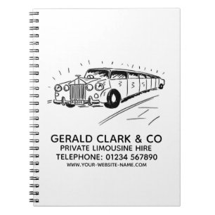 Luxury Stretch Limousine Hire Notebook