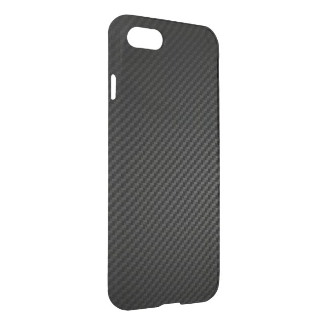 Luxury Strong Carbon Fibre Texture Pattern Uncommon iPhone Case (Back/Right)