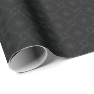 Luxury Style Black & Grey Pattern Wrapping Paper