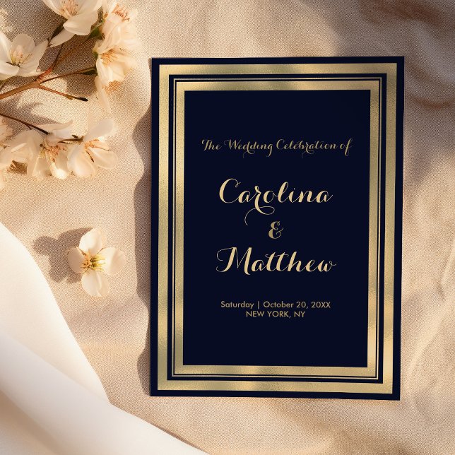 Luxury stylish modern navy blue gold Program (Luxury stylish modern navy blue gold Program )