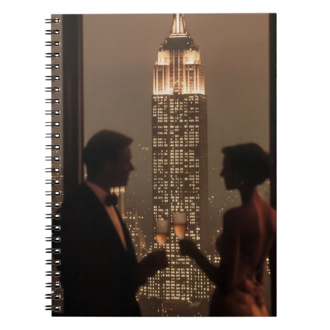 Luxury Success Couple Aesthetic Business Notebook (Front)
