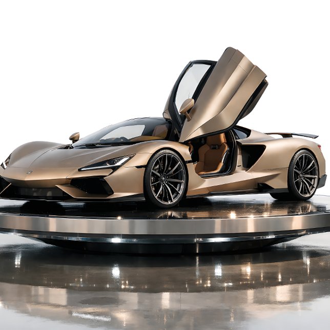 Luxury Supercar  – Champagne Gold Hypercar  Card (Creator Uploaded)