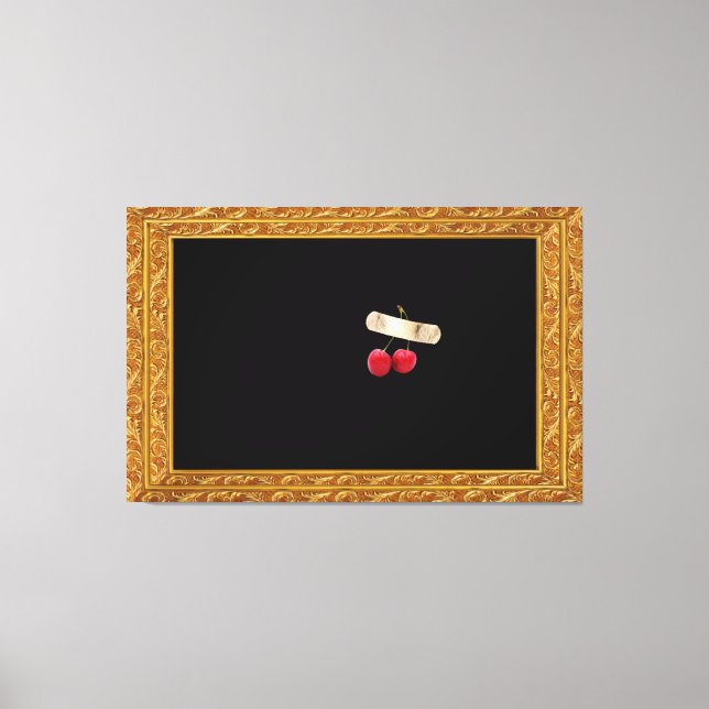 Luxury Surreal Cherry Canvas Print (Front)